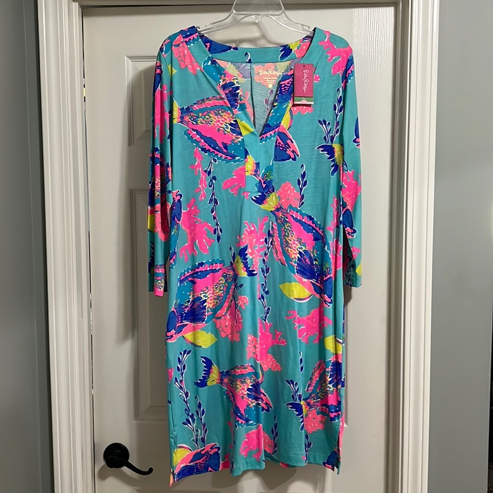 NWT Lilly Pulitzer Riva Dress in Sandstorm Size XL